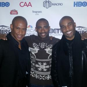 Kamid Mosby, Charles King & Datari Turner at Sundance celebrating the launch of Charles King's media company MACRO.