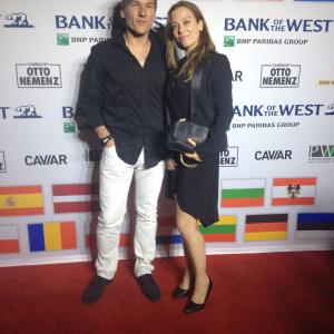 At the European Film Festival in Hollywood, September 2015, with fiance Wolfgang Raunjak