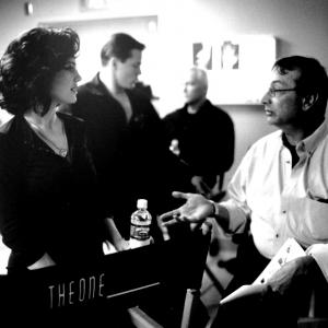 The One  Revolution Studios Carla Gugino with David L Snyder onset