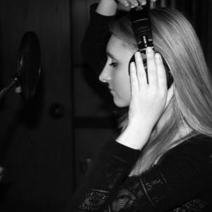 Josie in the studio
