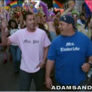 As the Gay Pride Parade Leader in I NOW PRONOUNCE YOU CHUCK  LARRY with Adam Sandler  Kevin James