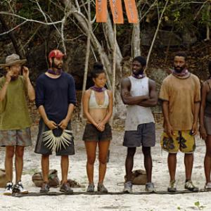 Still of Stacy Kimball Cassandra Franklin YauMan Chan Earl Cole Andria Herd and Kenward Bernis in Survivor I Wanna See if I Can Make a Deal 2007