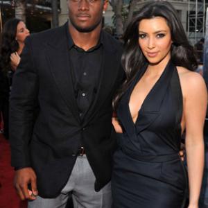 Reggie Bush and Kim Kardashian West at event of Transformers: Revenge of the Fallen (2009)