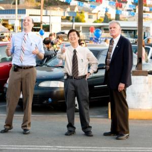 Still of Alan Thicke Tony Hale and Ken Jeong in The Goods Live Hard Sell Hard 2009
