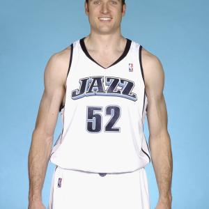 Salt Lake City, UT 10/4/04: Peter Cornell #52 of the Utah Jazz poses for a portrait during NBA Media Day