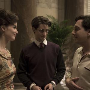 Still of Guillaume Gallienne, Pierre Niney and Charlotte Le Bon in Yves Saint Laurent (2014)