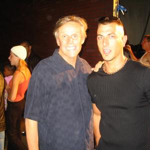 Chad Tulik and Gary Busey behind the scenes of Beyond the Ring