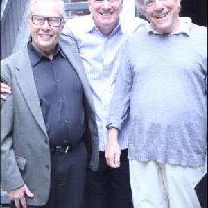 Mark Rydell , Brian Connors and George Segal outside after a stage performance of Brian's play OXYMORONS