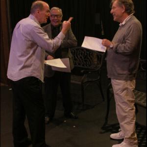 Brian Connors directing Mark Rydell and Oscar nominated actor George Segal in Brians play OXYMORONS