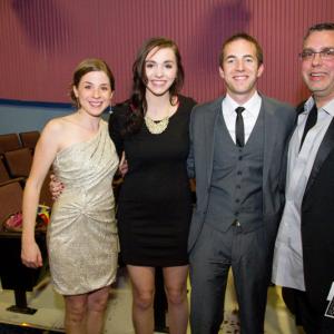 (From left) Madison Sommerfield, Rachel McGinley, Matt Sommerfield and Marty McGinley. A Shallow Grave (2012) Red Carpet Premiere.