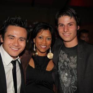 Stars Adrian Zaw, Jo Mani, Director Nick Acosta at The Resistance Premiere. 2010