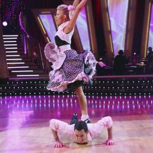 Still of Helio Castroneves and Julianne Hough in Dancing with the Stars (2005)