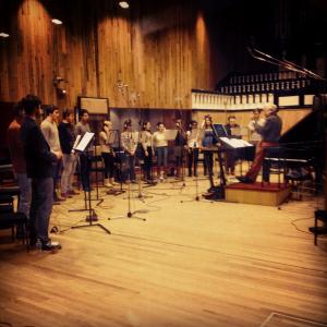 Choir recording at Angel Studios London