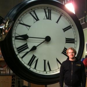 Richard with 10ft clock