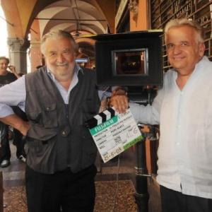 Director Pupi Avati and Producer Antonio Avati on the set of 'Il Figlio Piu' Piccolo' - The Youngest Son