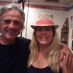 Terry Kiser and Michele B. McGraw on the set of Bail Out