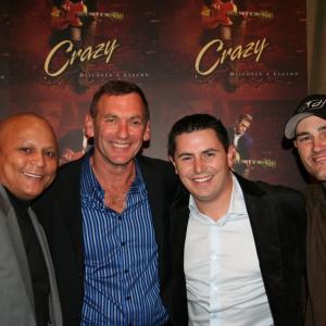 Ty Manns Rick Bieber Ryan Johnston and Mike Metzger at the Screening of Crazy in Hollywood