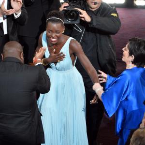 Liza Minnelli, Lupita Nyong'o and Steve McQueen at event of The Oscars (2014)