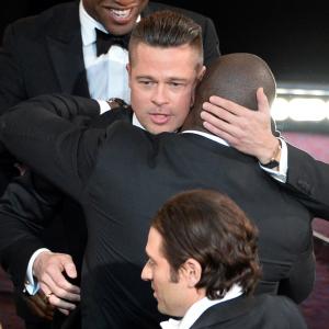 Brad Pitt and Steve McQueen at event of The Oscars 2014