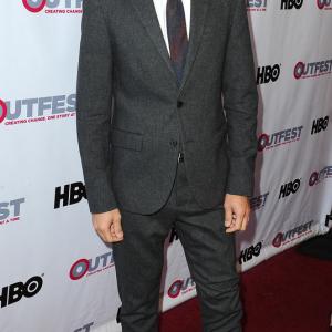 Actor Scotty Crowe arrives at the opening night gala of Tig at the 2015 Outfest Los Angeles LGBT Film Festival at the Orpheum Theatre on July 9 2015 in Los Angeles California