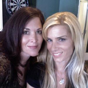Jennifer Butler L as Vicky Anderson and Jennifer Baretta R as Gail Wilson on set of 9ball The Movie