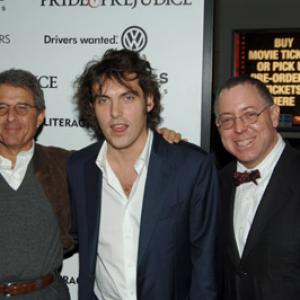 Ron Meyer, James Schamus and Joe Wright at event of Pride & Prejudice (2005)