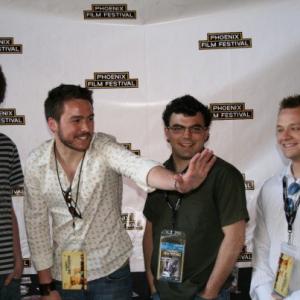At Phoenix Film Festival, 2007, with short animation, Ghost of Sam Peckinpah (from left to right - Matt Sommer, Andrew Thomas, Joseph Hicks, Jason Brewer)