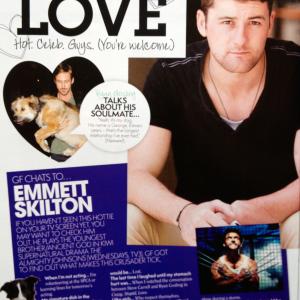 Emmett Skilton in New Zealand magazine Girlfriend 2013
