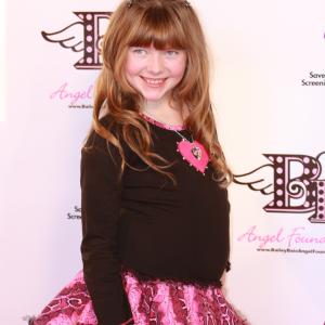 Actress Chelsey Valentine wearing OohLaLa Couture at Scott Baio's 50th B-day Celebration Red Carpet Event/Bailey Baio Angel Wings Foundation