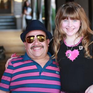 Actress Chelsey Valentine and Chuy From the Chelsea Lately Show at Scott Baio's 50th B-Day Party 9/26/2010