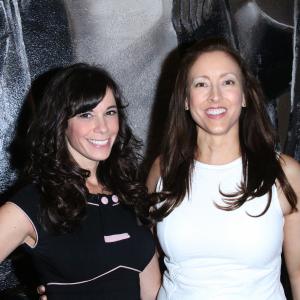 Colleen Ann Brah and Lisa Casalino at Improv Hollywood enjoying Sheena Metals red carpet Anniversary show