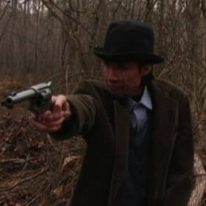 Kevin Leigh in 6 Guns Blazing as Native American cowboy Juice Filmed in 2008