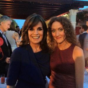 Actresses Charlotte Milchard and Linda Gray at the YOUNG AND THE RESTLESS Party during the 53rd Monte Carlo TV Festival in Monaco