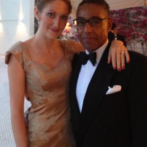 Actress Charlotte Milchard and actor Giancarlo Esposito at the Closing Ceremony of the 53rd Monte Carlo TV Festival in Monaco