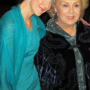 Actresses Charlotte Milchard and Doris Roberts at the Margarine Wars Los Angeles premiere in Hollywood