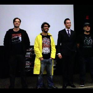 Housecore Horror Film Festival Q&A (11/15/2015) Left to Right: Matthan Harris, Gurcius Gewdner, Jacob McGregor, Tom Vujcic.