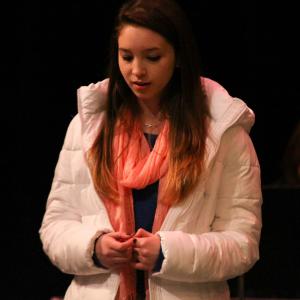 Brianna Ward performing in the LSA Repertory Theatre Company stage production of Almost Maine