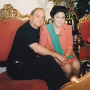 Jorg Bobsin and IMELDA MARCOS former First Lady of the Philippines for The Iron Butterfly TVSpecial