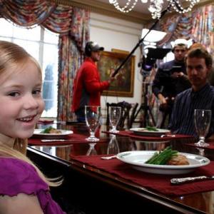 Sydney while filming Karma Police at a dinner scene.