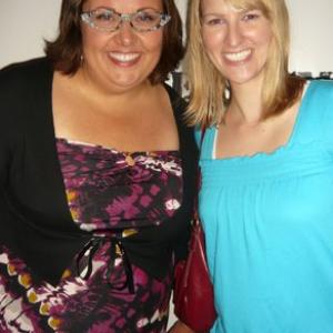 Kate Van Devender (writer/ director/producer of The Actor Diaries) and Kelly Ebsary at LA Comedy Festival Screening
