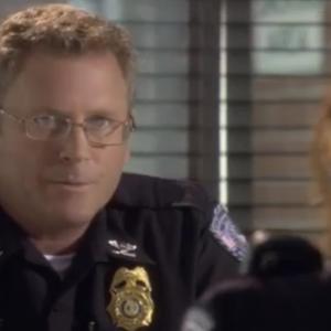 Tony Senzamici as Police Chief Ray Stites on the set of Army Wives