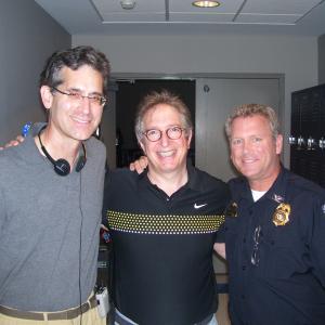 Tony Senzamici as Police Chief Stites on the Lifetime series Army Wives episode 513Farewell To Arms with Director and Executive Producer John Kretchmer and writer Jeff Melvoin
