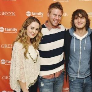 Aynsley Bubbico, Aaron Hill, and Scott Michael Foster.
