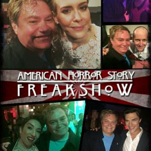 Pierre Patrick at A Freak Show Event with Sarah Paulson Jamie Brewer Denis OHare Naomi Grossman and Wes Bentley an FX American Horror Story