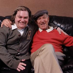 Pierre & Jack Klugman at Z Studio in New York for 2008 production of Mark Twain,