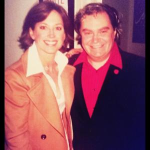 Pierre Patrick & Dorothy Hamill backstage in New York.