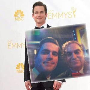 Selfie at The 66th Emmys with Matt Bomer