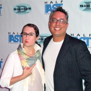 Adrianna Krikl and David Schatanoff Jr at the Claire cast and crew screening