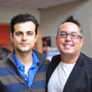 Aidan Bristow and David Schatanoff, Jr. at the Claire cast and crew screening