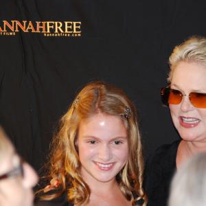 Casey with Sharon Gless  Hannah Free premier